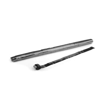 Metallic Streamers 10m x 2.5cm - Black